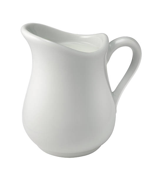 istock Cream in a Creamer with a clipping path 93289302
