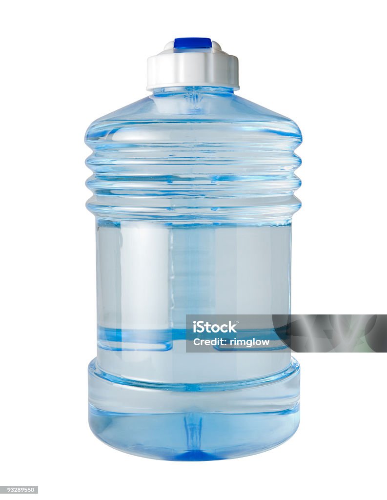 Brocca di acqua in plastica - Foto stock royalty-free di Acqua minerale