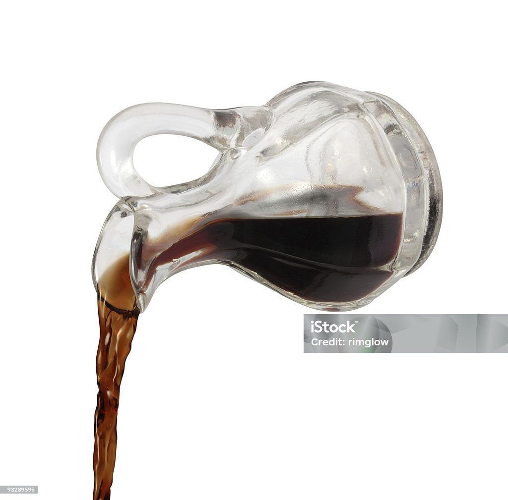 Aceto balsamico versare (con clipping path - Foto stock royalty-free di Versare