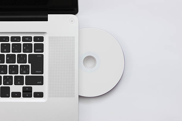 Computer & DVD-ROM stock photo