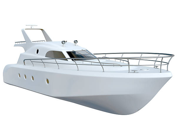 モーターヨット - nautical vessel yacht isolated speedboat ストックフォトと画像