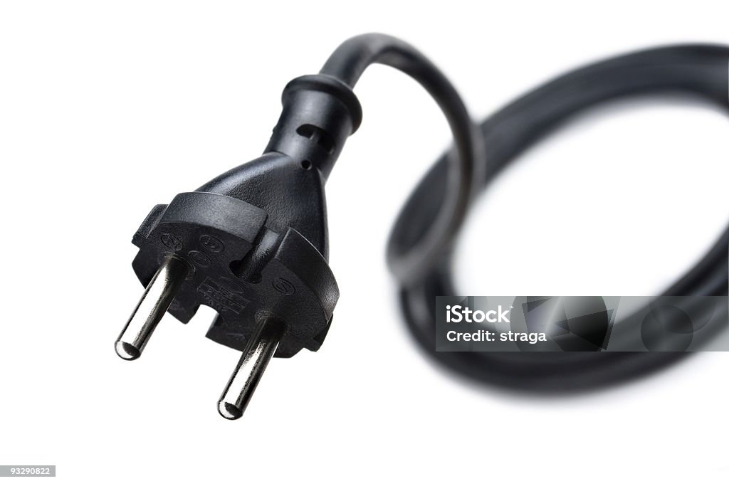 Conector macho de alimentación - Foto de stock de Adaptador libre de derechos