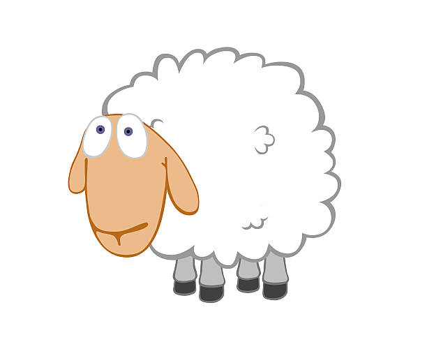 Innocent Sheep Stock Photo - Download Image Now - Cartoon, Sheep, Animal -  iStock