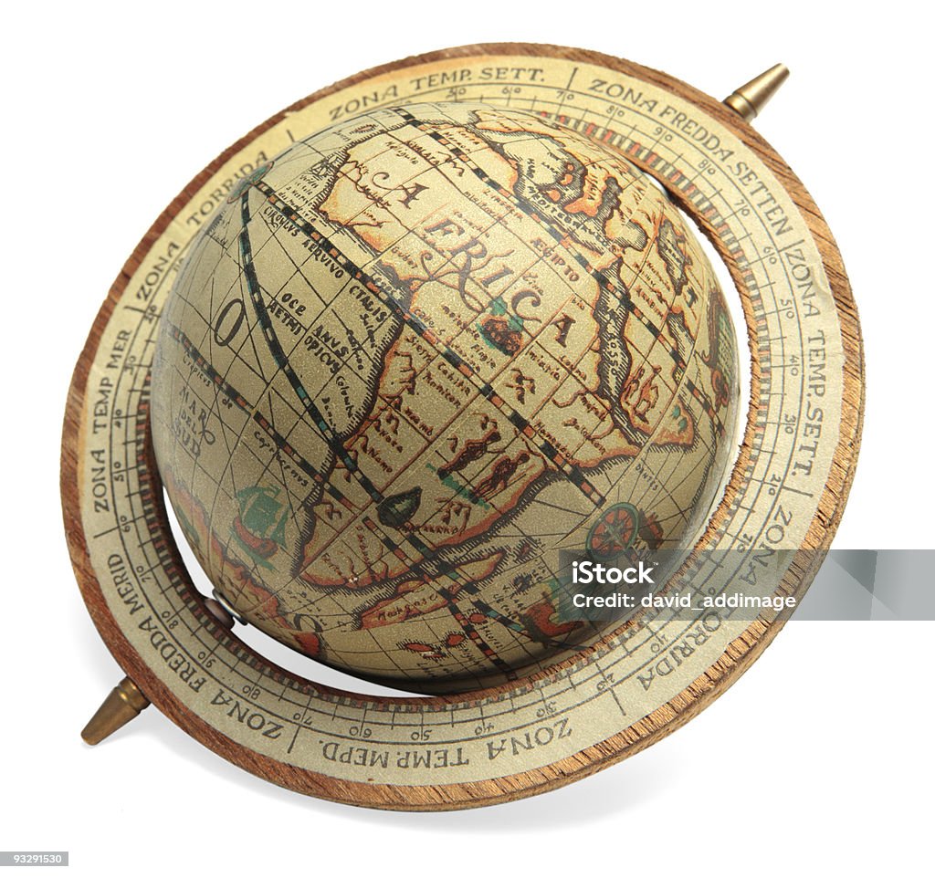 アンティークを示す地球のアフリカ - 地球儀のロイヤリティフリーストックフォト