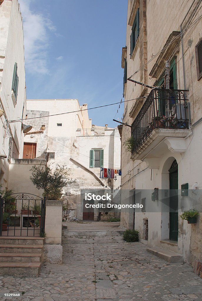 Улица, Caveoso Sassi в Matera - Стоковые фото UNESCO - Organised Group роялти-фри