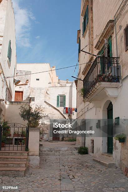 Улица Caveoso Sassi В Matera — стоковые фотографии и другие картинки UNESCO - Organised Group - UNESCO - Organised Group, Архитектура, Без людей