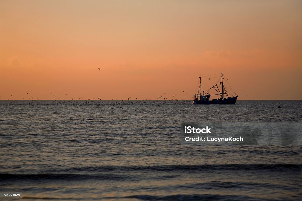 Trawler net - Lizenzfrei Abenddämmerung Stock-Foto