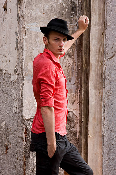 istock Elegant fashion man model. 93292111