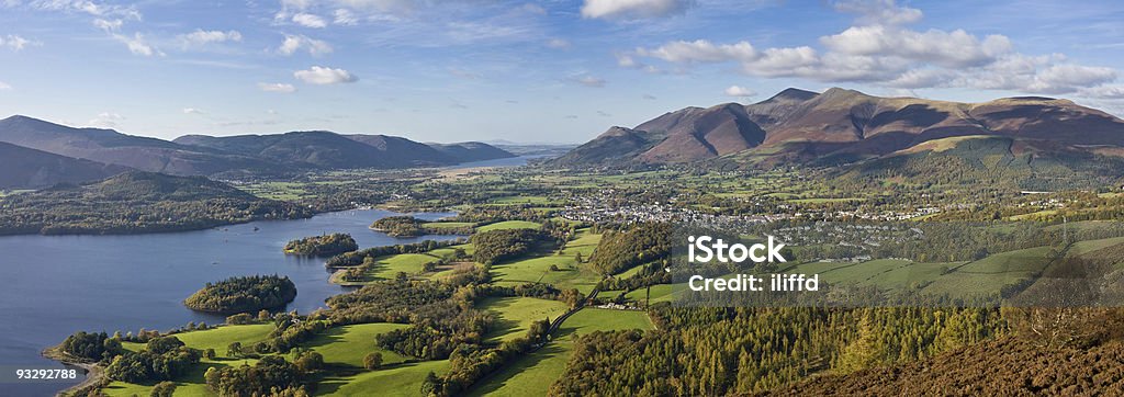 Keswick in the Lake District with Autumn colour  Autumn Stock Photo