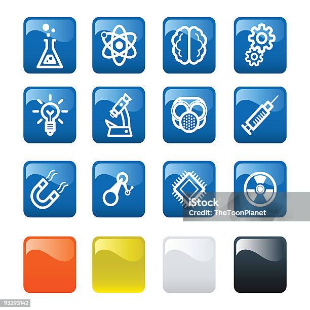 Icon Set De La Science Vecteurs libres de droits et plus d'images vectorielles de Aimant - Aimant, Atome, Biologie