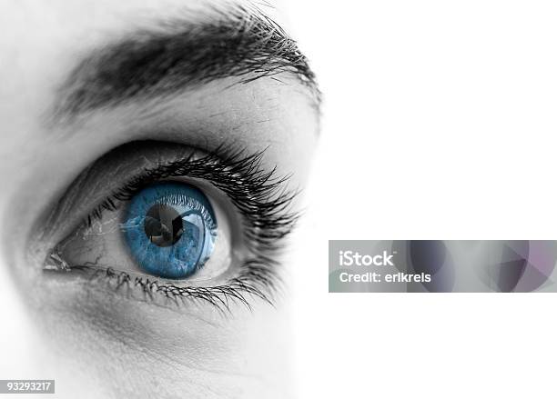 Blue Eye Stock Photo - Download Image Now - The Way Forward, Eyesight, Focus - Concept