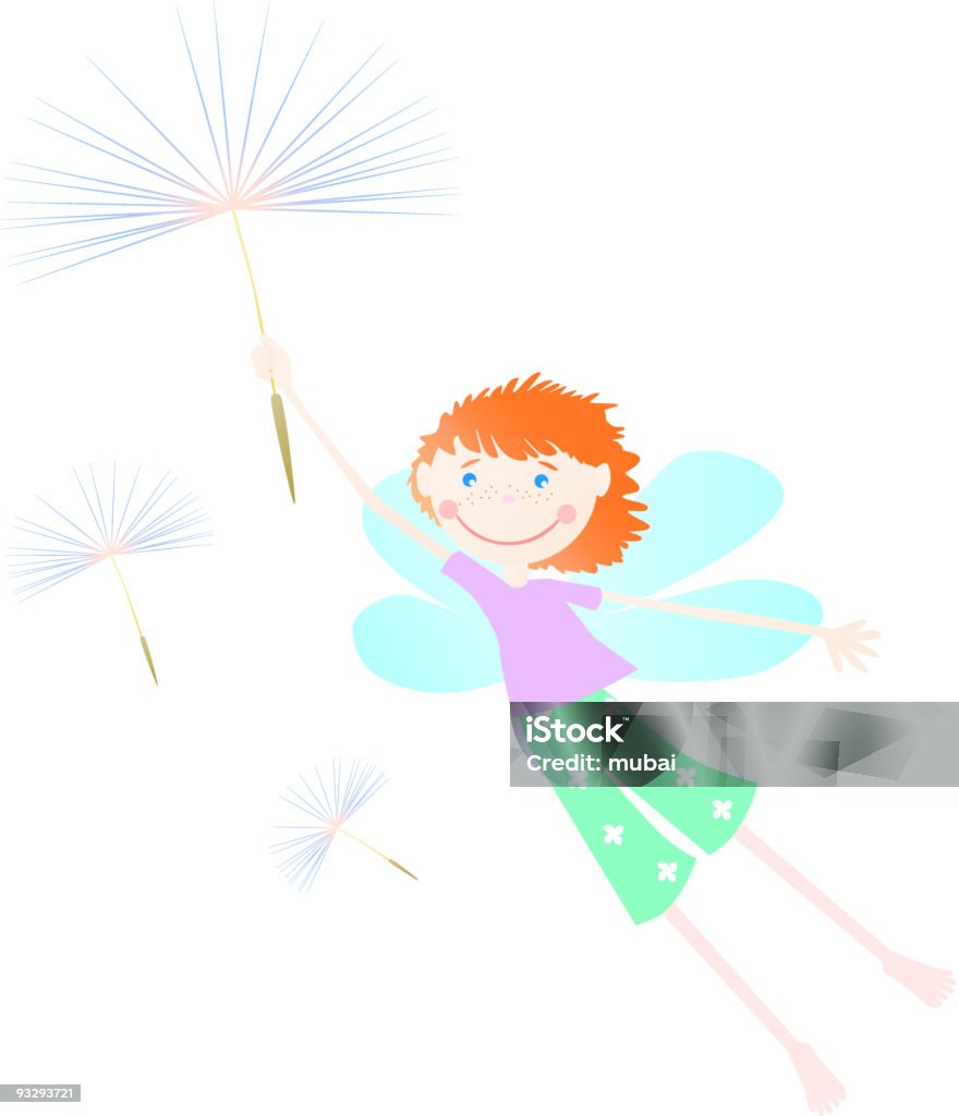 Fly Elf The Flying Elf Stock Illustration - Download Image Now - Boys, Cheerful ...