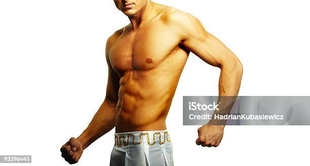 Foto de Masculino Torso Muscular e mais fotos de stock de Adulto - Adulto, Beleza, Branco