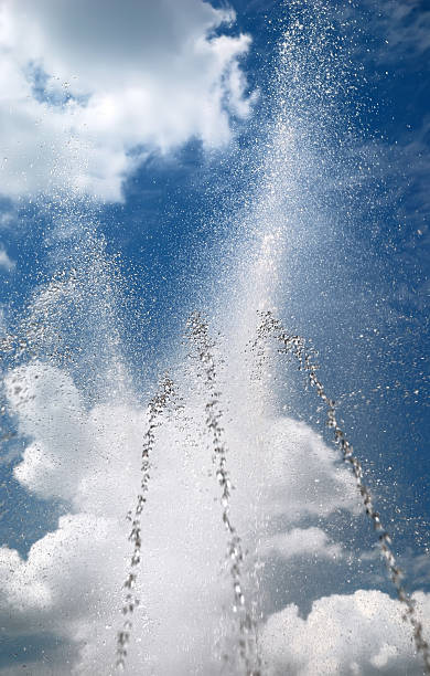 istock Splash of fountain against the sky 93296582