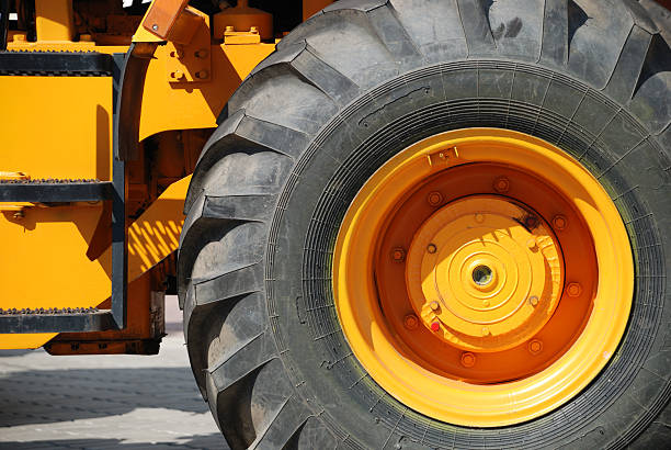 istock The big new yellow wheel 93296615