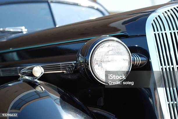 La Antigua Vintage Coche Negro Foto de stock y más banco de imágenes de 1920-1929 - 1920-1929, Coche, Lujo