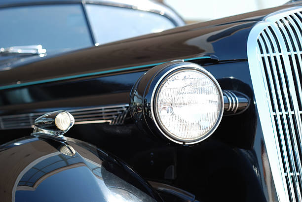 istock The old vintage black car 93296632