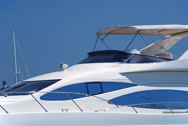 istock The white yacht is moored 93296645