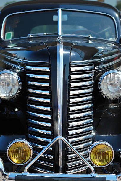 istock The old vintage black car 93296827