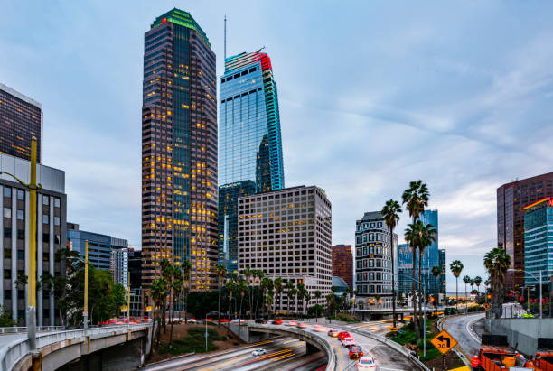 istock Los Angeles and Traffic at Dusk 932974152