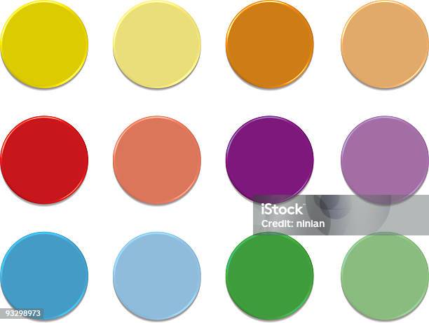 Ilustración de Plantilla De Tarjeta De y más Vectores Libres de Derechos de Broche - Broche, Color - Tipo de imagen, Colores