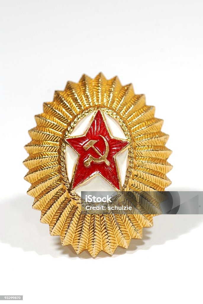 USSR Old Soviet Union Medaillie from the last century. Award Stock Photo