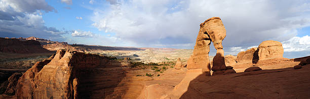 arco delicado, moab, utah - 5937 - fotografias e filmes do acervo