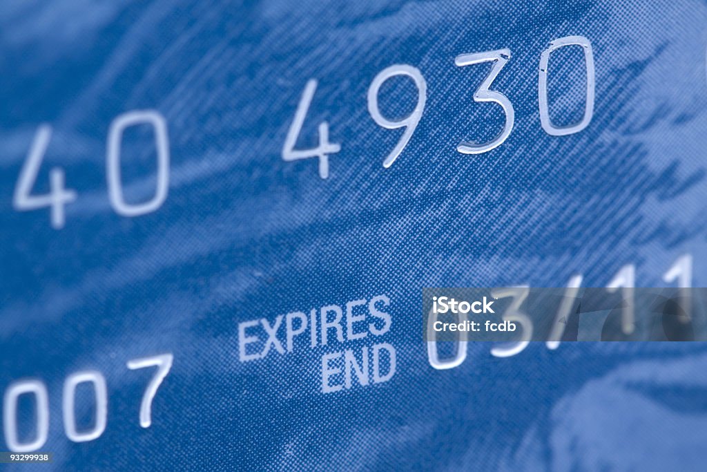 macro di carta di credito - Foto stock royalty-free di Banca