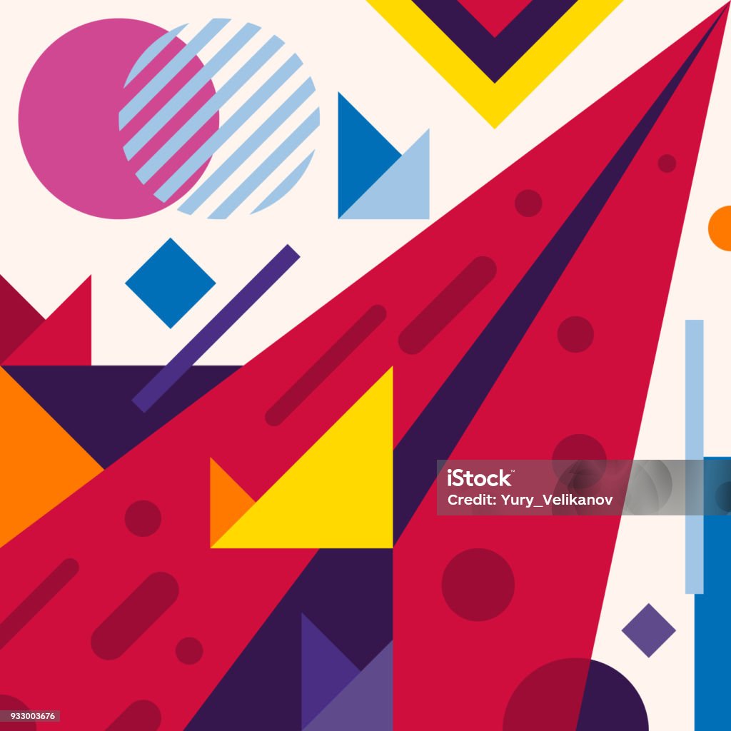 Modern Geometric Abstract Abstract Modern Geometric Background Composition 18 Stock Illustration ...