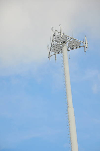 communication tower stock photo