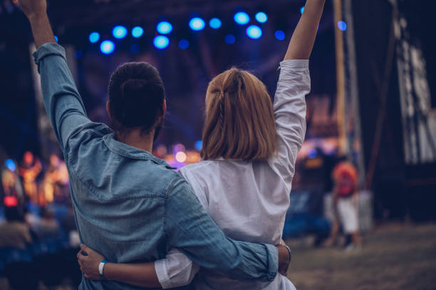 istock Young couple at festival 933029872