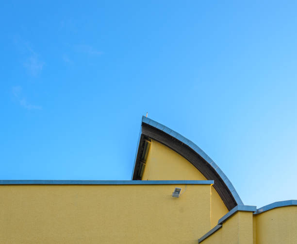 Belfast, Northern Ireland, United Kingdom - March 15, 2020: The facade of Titanic Studios.  With 110,000 sq ft, it is one of Europe's largest film studios. It has attracted producers such as HBO, Universal and Playtone and hosted sets for international productions including 'Game of Thrones', 'Your Highness' and 'City of Ember'.