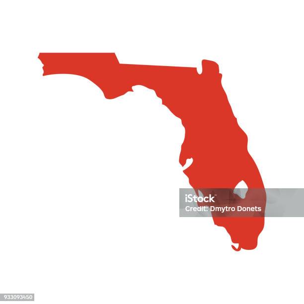 Symbol Florida Karte Stock Vektor Art und mehr Bilder von Florida - USA - Florida - USA, Karte - Navigationsinstrument, Icon