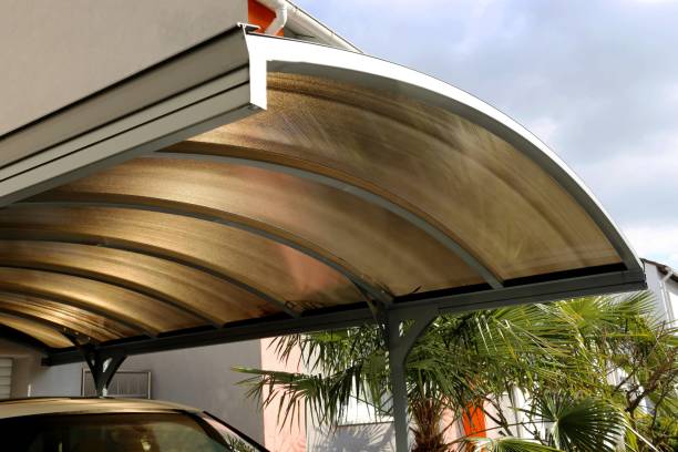 istock High-quality aluminium carport 933097284