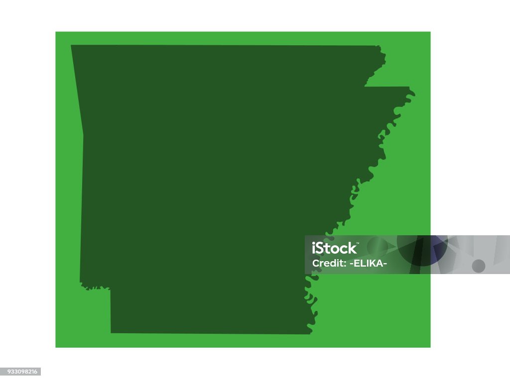 Arkansas map vector illustration of Arkansas map Arkansas stock vector