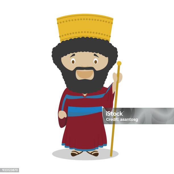 Cyrus Ii Of Persia Cartoon Character Vector Illustration Kids History  Collection Stock Illustration - Download Image Now - iStock