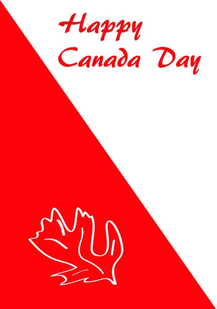 Vector illustration of Canada day