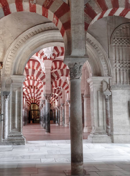 Famous Arch from indoor of Cordoba Cathedral or Mosque