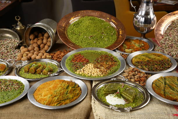 istock Turkish dessert with pistachio powder - 933134180
