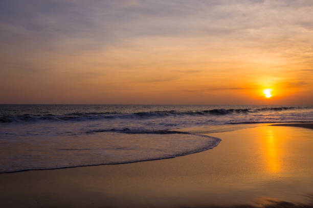 istock Landscape of sunset on the beach 933136822