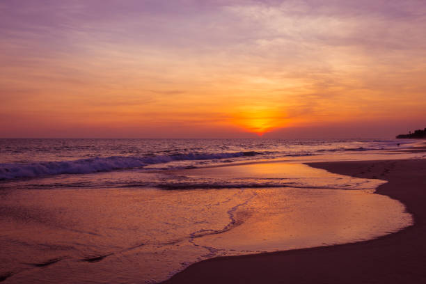 istock Landscape of sunset on the beach 933137286