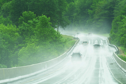 Summer Rain on the Highway