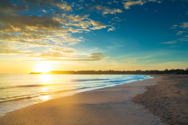 istock sunset over ocean on tropical island 933144244
