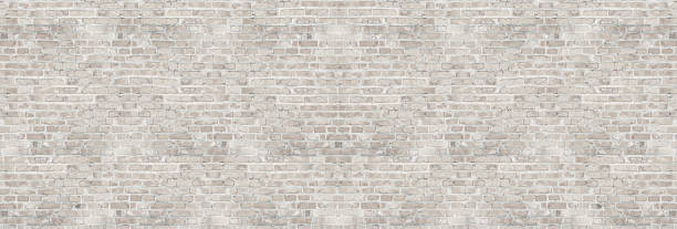 vintage blanc laver texture de mur de brique pour la conception. arrière-plan panoramique pour votre texte ou image. - blanchi à la chaux photos et images de collection