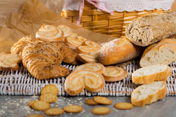 istock Different assortment of bread and  bakery products 933153570