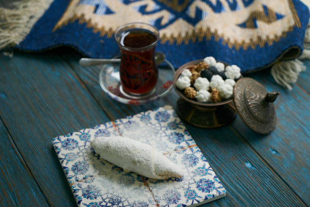 istock Mutaki roll cake with walnuts and sugar powder 933157712
