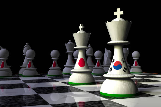 istock South Korea and Japan Chess Standoff 933166110