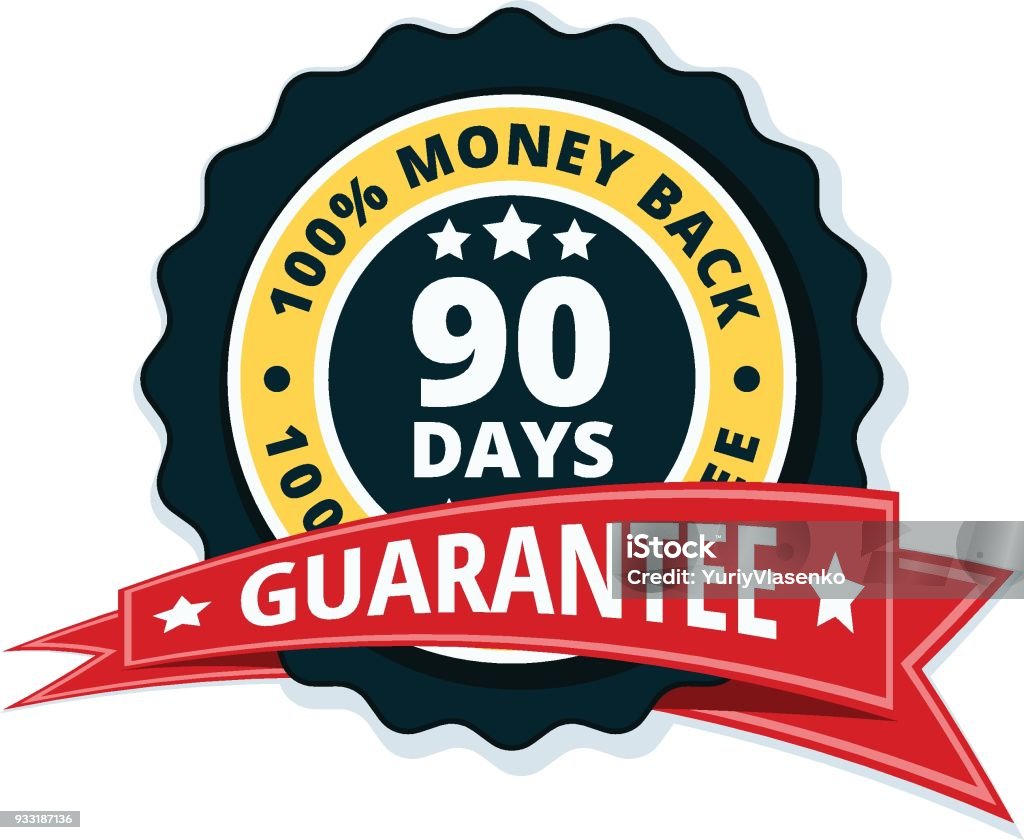 90 Days Money Back illustration Abundance stock vector