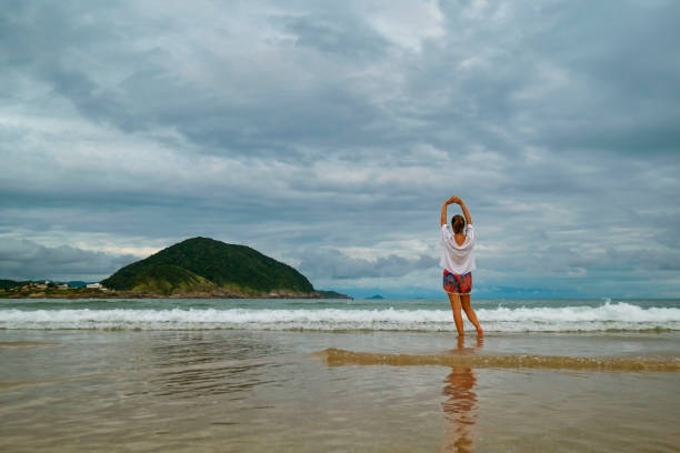 istock Woman in a beach 933222334