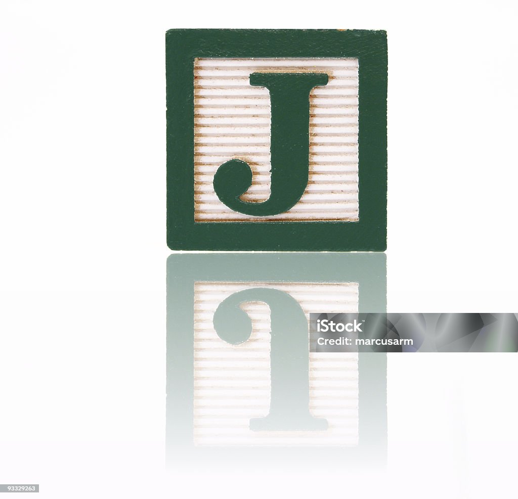 Blocchi lettera j-toy serie - Foto stock royalty-free di A forma di blocco